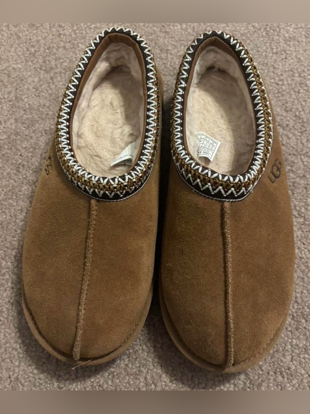 Ugg Tasman Slippers Chestnut Size 9 Like New!